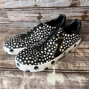 Polka Dot Sneakers Gold Accent Sketchers Eden LX Dot Size 9 NWOT unworn